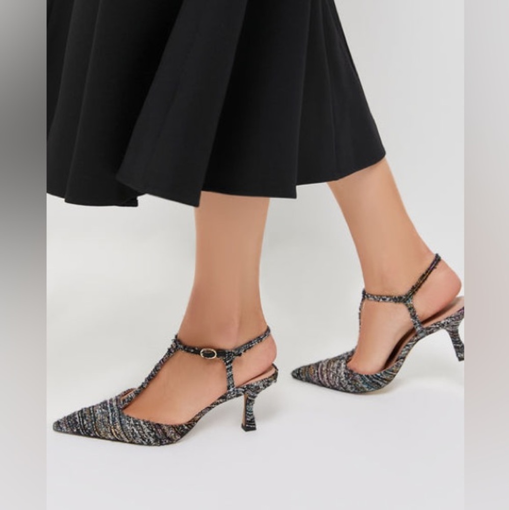 Elegant Multicolor Tuckernuck size 6 Women's Slingback Heels